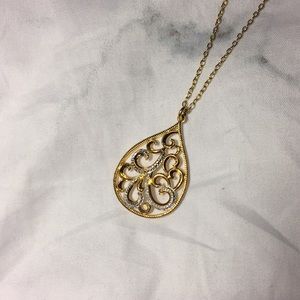 Gold and silver necklace
